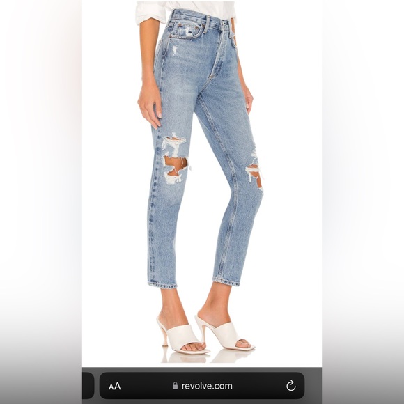 AGOLDE Fen High Rise Relaxed Taper in Wander Women’s Size 30 sold out on revolve - Picture 4 of 9